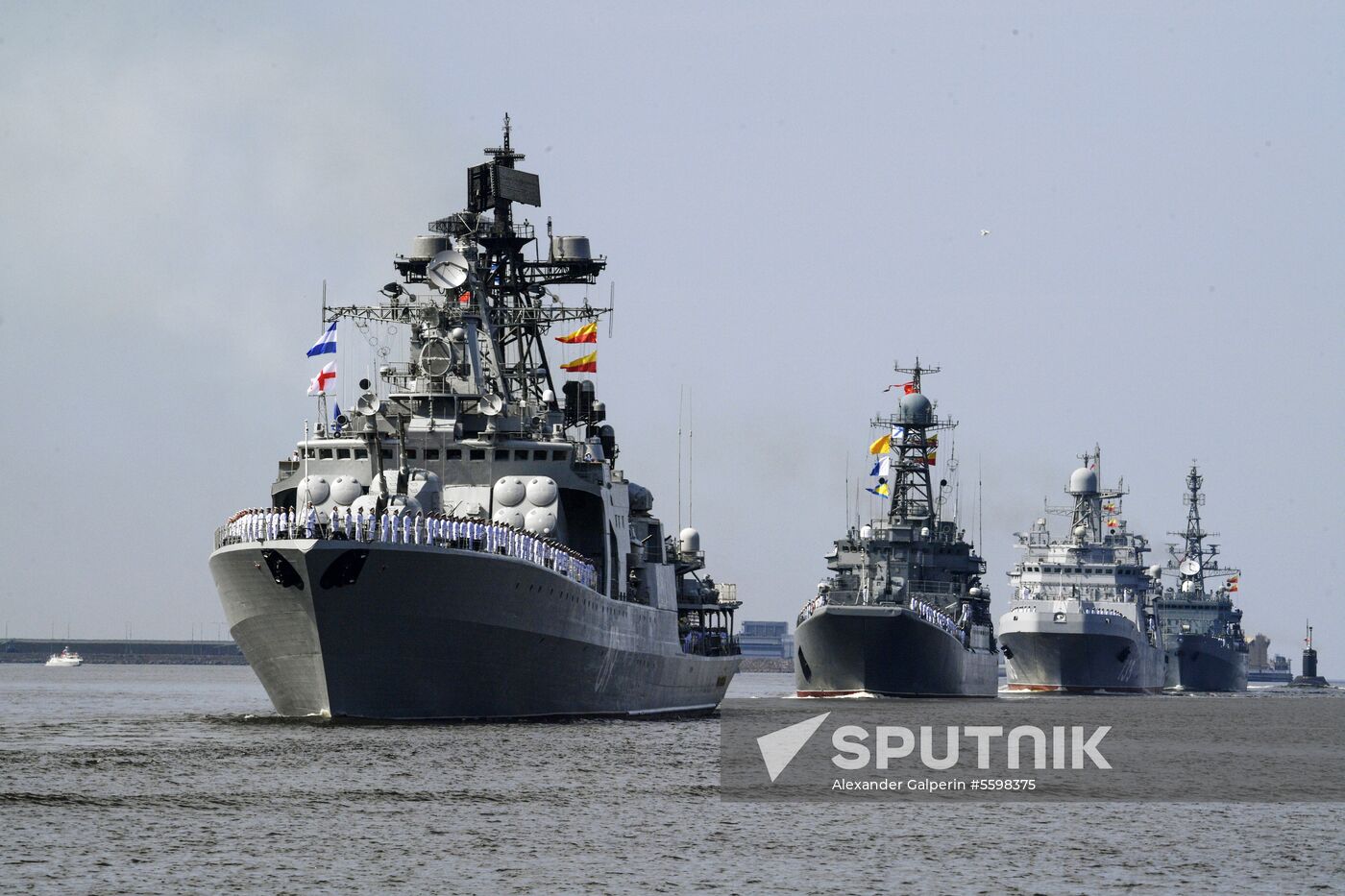 Navy Day parade rehearsal