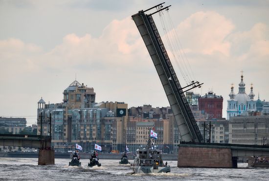 Navy Day parade rehearsal