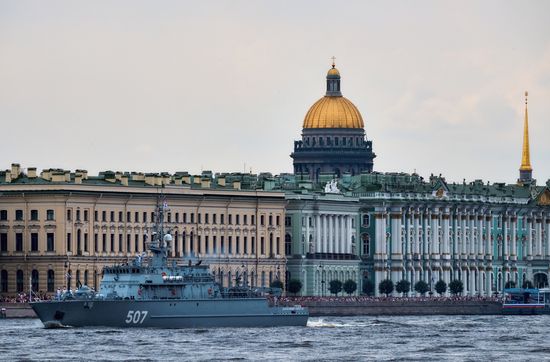 Navy Day parade rehearsal