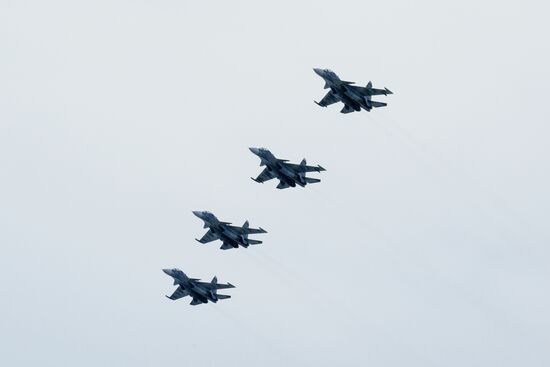 Navy Day parade rehearsal