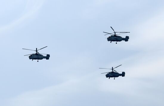 Navy Day parade rehearsal