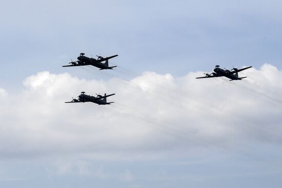 Navy Day parade rehearsal