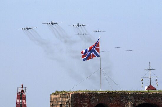 Navy Day parade rehearsal