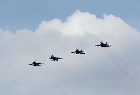 Navy Day parade rehearsal