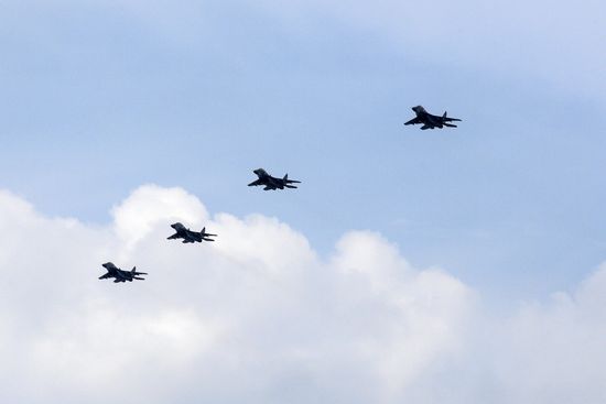 Navy Day parade rehearsal