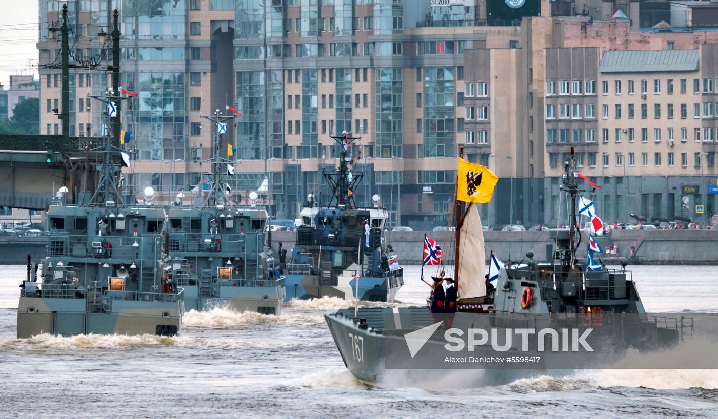 Navy Day parade rehearsal