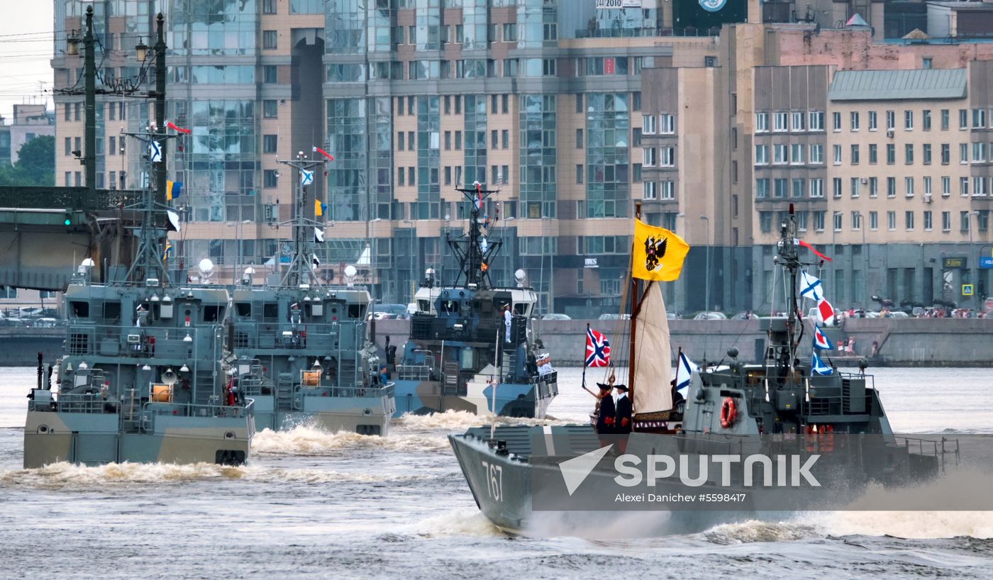 Navy Day parade rehearsal