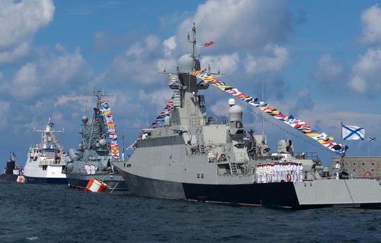 Russian regions stage rehearsals of Navy Day parade