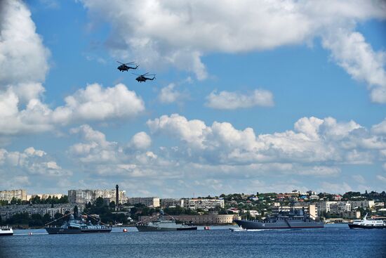 Russian regions stage rehearsals of Navy Day parade