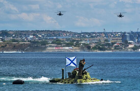 Russian regions stage rehearsals of Navy Day parade