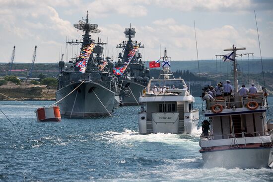 Russian regions stage rehearsals of Navy Day parade