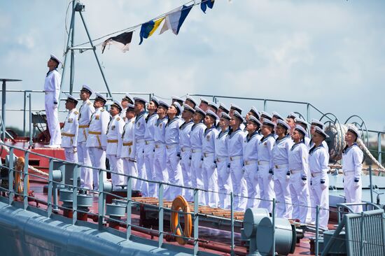 Russian regions stage rehearsals of Navy Day parade