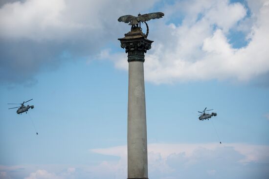 Russian regions stage rehearsals of Navy Day parade