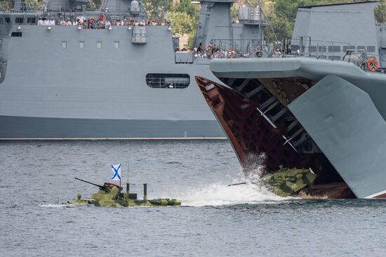Russian regions stage rehearsals of Navy Day parade