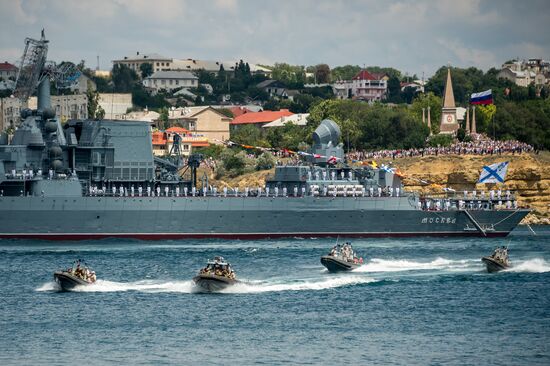 Russian regions stage rehearsals of Navy Day parade