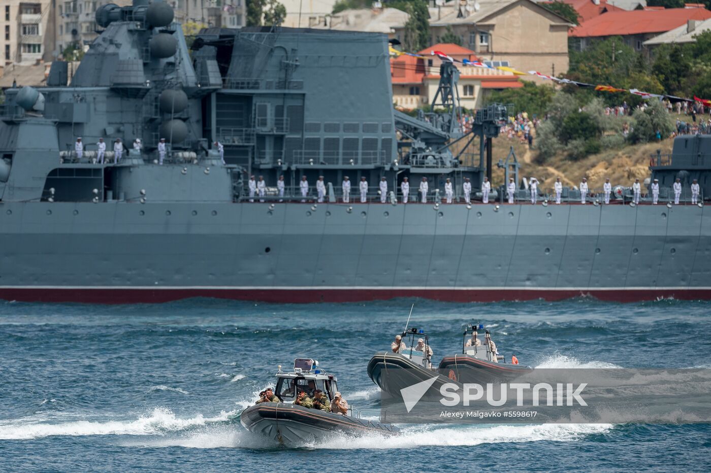 Russian regions stage rehearsals of Navy Day parade
