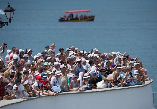 Russian regions stage rehearsals of Navy Day parade