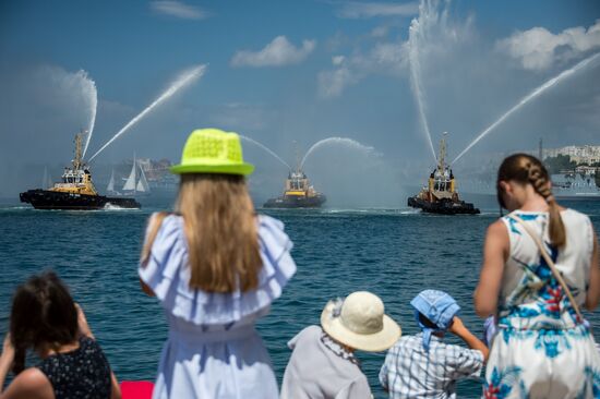 Russian regions stage rehearsals of Navy Day parade