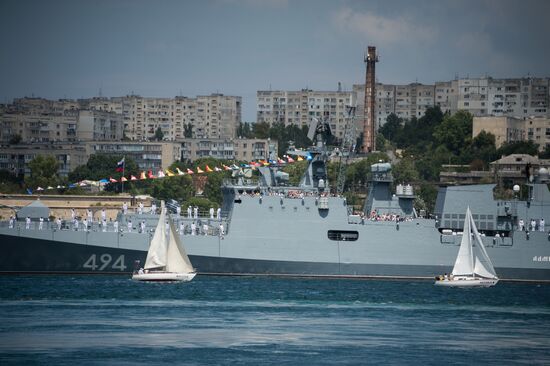 Russian regions stage rehearsals of Navy Day parade