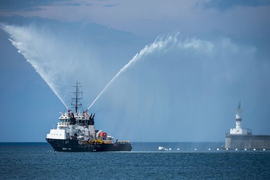 Russian regions stage rehearsals of Navy Day parade