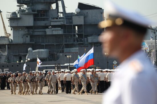 Russian regions stage rehearsals of Navy Day parade