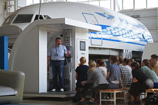 Aeroflot cabin crew training
