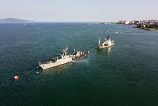 Russian regions stage rehearsals of Navy Day parade