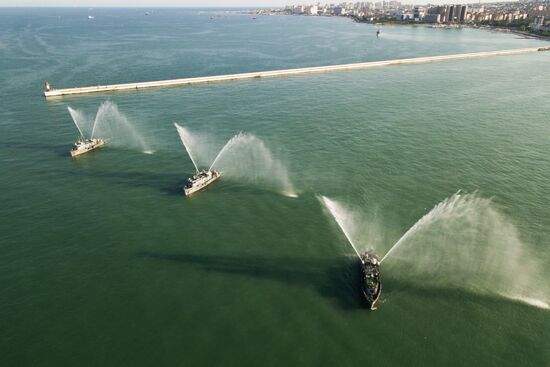 Russian regions stage rehearsals of Navy Day parade