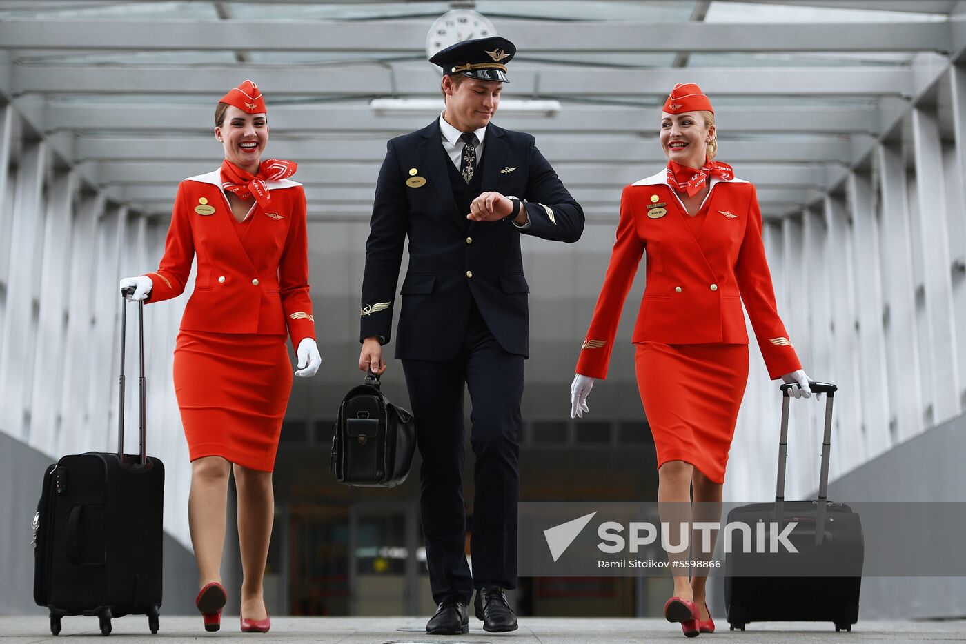Aeroflot cabin crew training