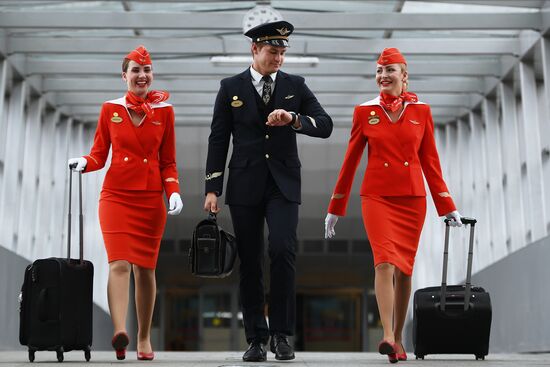 Aeroflot cabin crew training