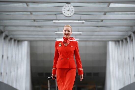 Aeroflot cabin crew training