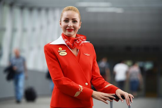 Aeroflot cabin crew training