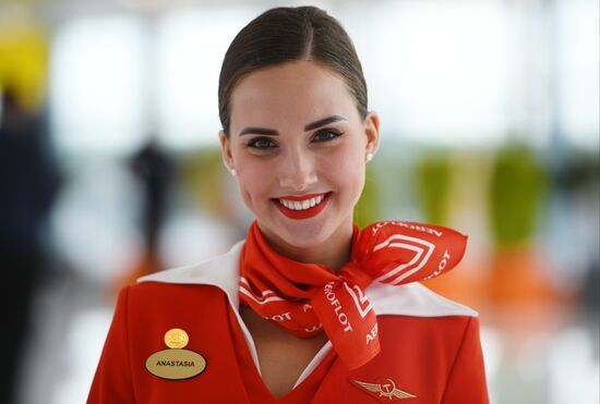 Aeroflot cabin crew training