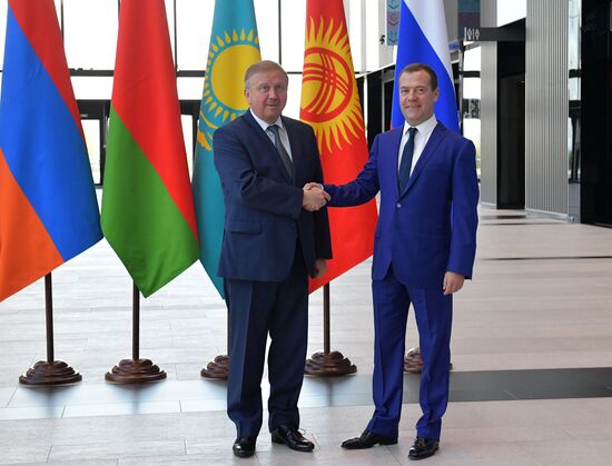 Prime Minister Dmitry Medvedev at meeting of Eurasian Intergovernmental Council of EAEU member states