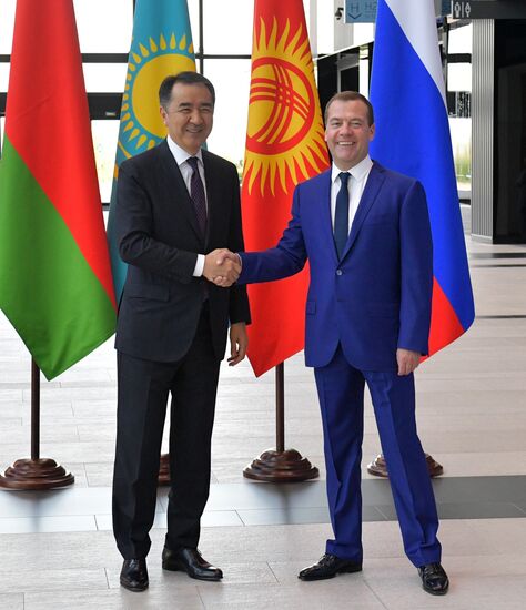 Prime Minister Dmitry Medvedev at meeting of Eurasian Intergovernmental Council of EAEU member states