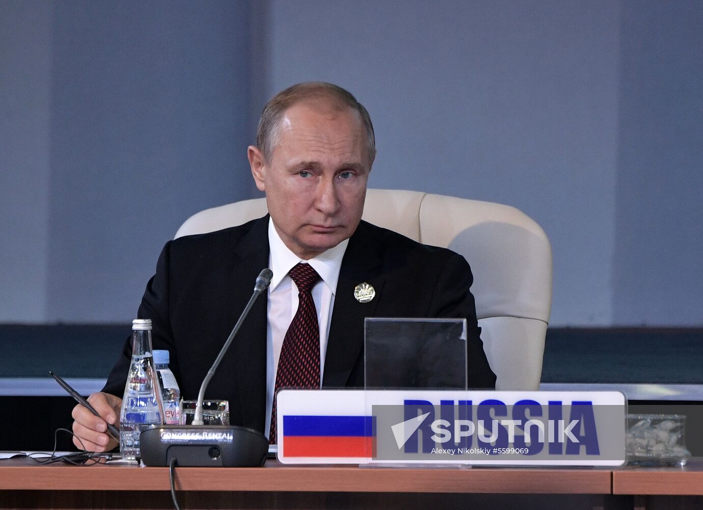 President Vladimir Putin at 10th BRICS Summit in South Africa. Day two