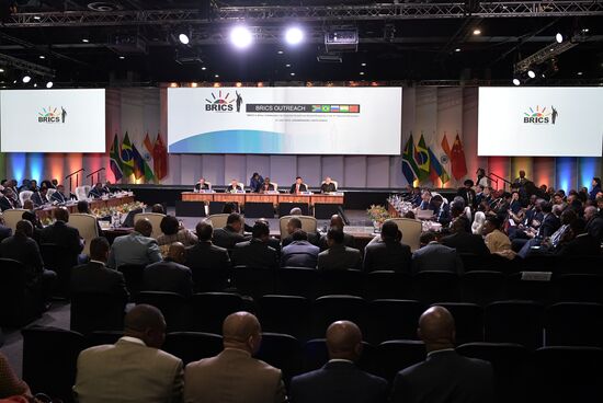 President Vladimir Putin at 10th BRICS Summit in South Africa. Day two