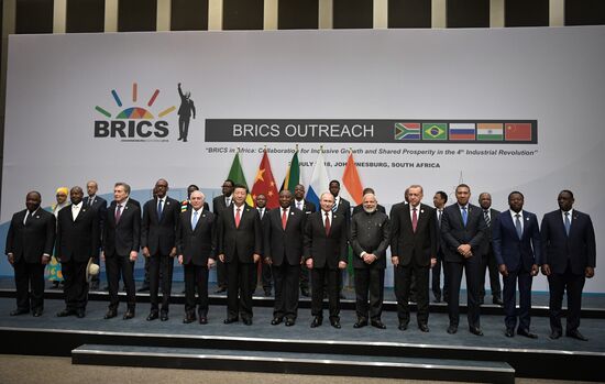 President Vladimir Putin at 10th BRICS Summit in South Africa. Day two
