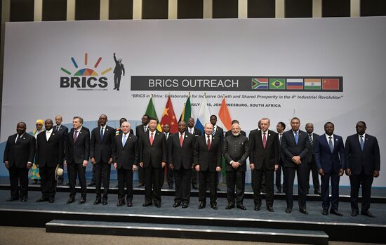 President Vladimir Putin at 10th BRICS Summit in South Africa. Day two