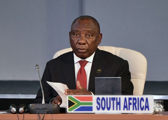 President Vladimir Putin at 10th BRICS Summit in South Africa. Day two