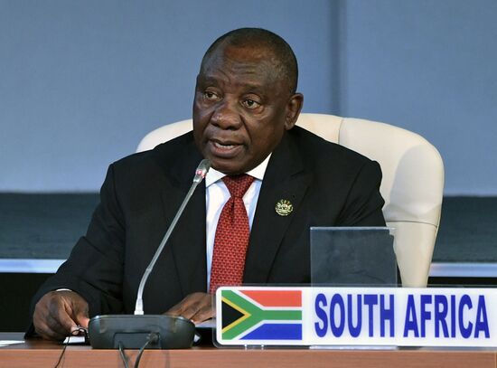 President Vladimir Putin at 10th BRICS Summit in South Africa. Day two