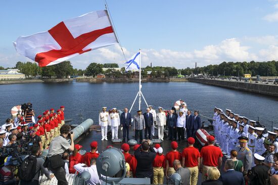 Opening museum aboard Bespokoiny guided-missile destroyer