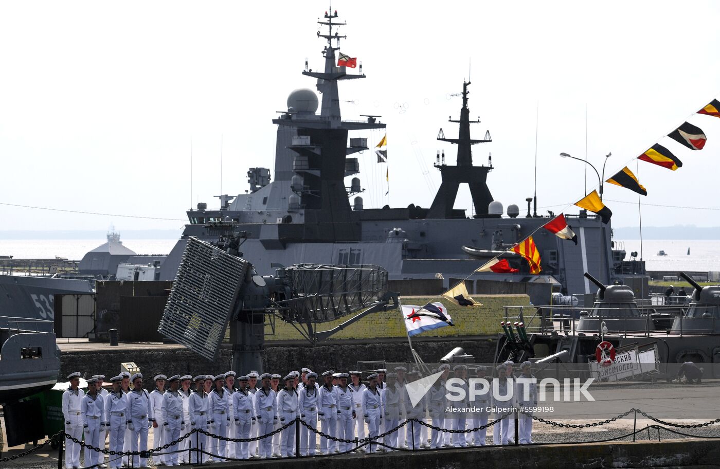 Opening museum aboard Bespokoiny guided-missile destroyer