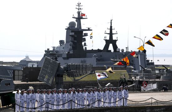 Opening museum aboard Bespokoiny guided-missile destroyer