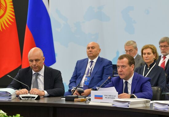 Prime Minister Dmitry Medvedev at meeting of Eurasian Intergovernmental Council of EAEU member states