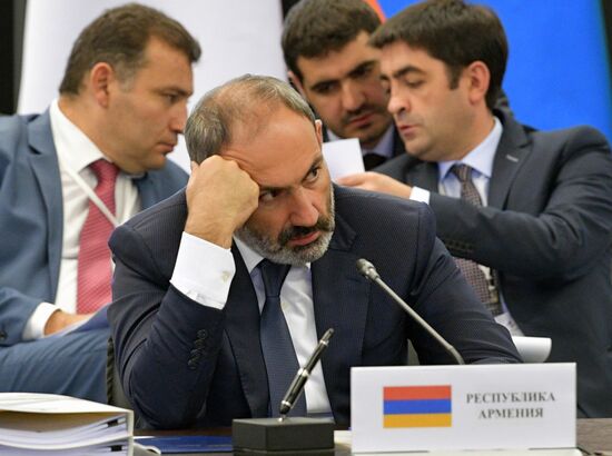 Prime Minister Dmitry Medvedev at meeting of Eurasian Intergovernmental Council of EAEU member states