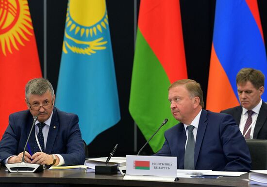 Prime Minister Dmitry Medvedev at meeting of Eurasian Intergovernmental Council of EAEU member states