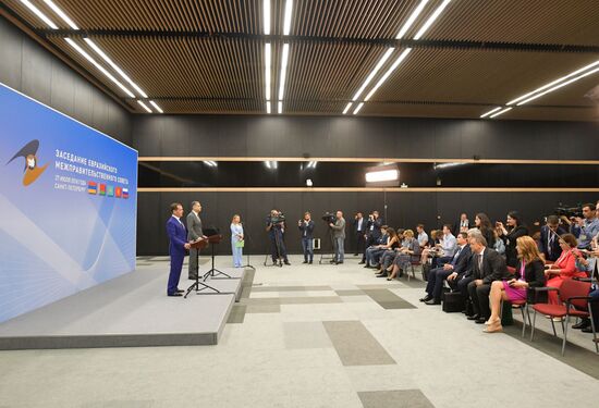 Prime Minister Dmitry Medvedev at meeting of Eurasian Intergovernmental Council of EAEU member states