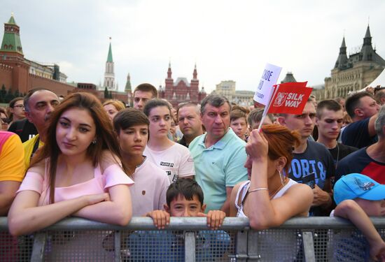 Silk Way Rally finish ceremony on Red Square