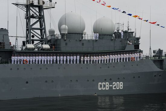Full rehearsal for Russian Navy Day parade in Vladivostok